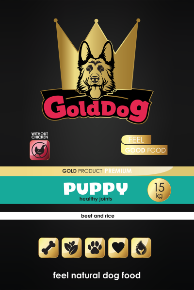 Karma Premium Gold Dog PUPPY wołowina z ryżem